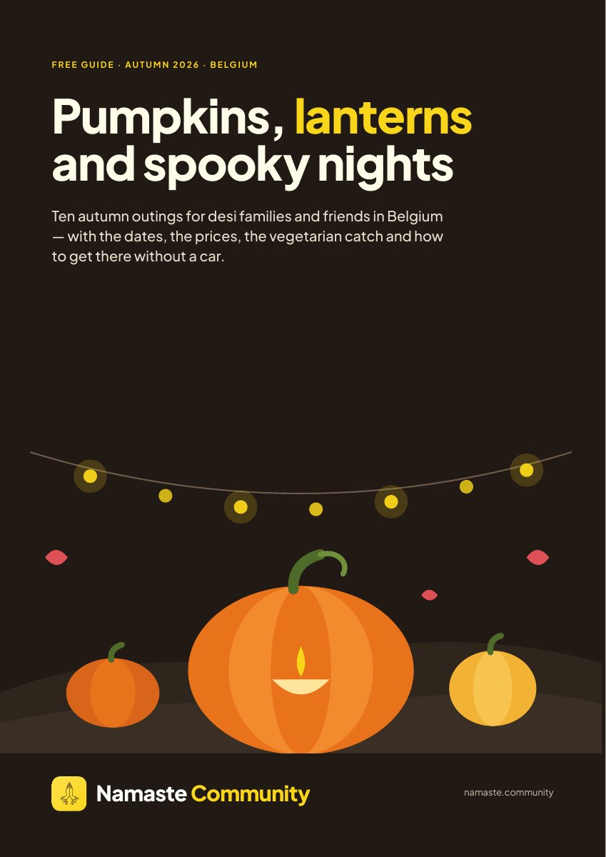 Cover of the guide: Pumpkins, lanterns and spooky nights: Autumn 2026 in Belgium